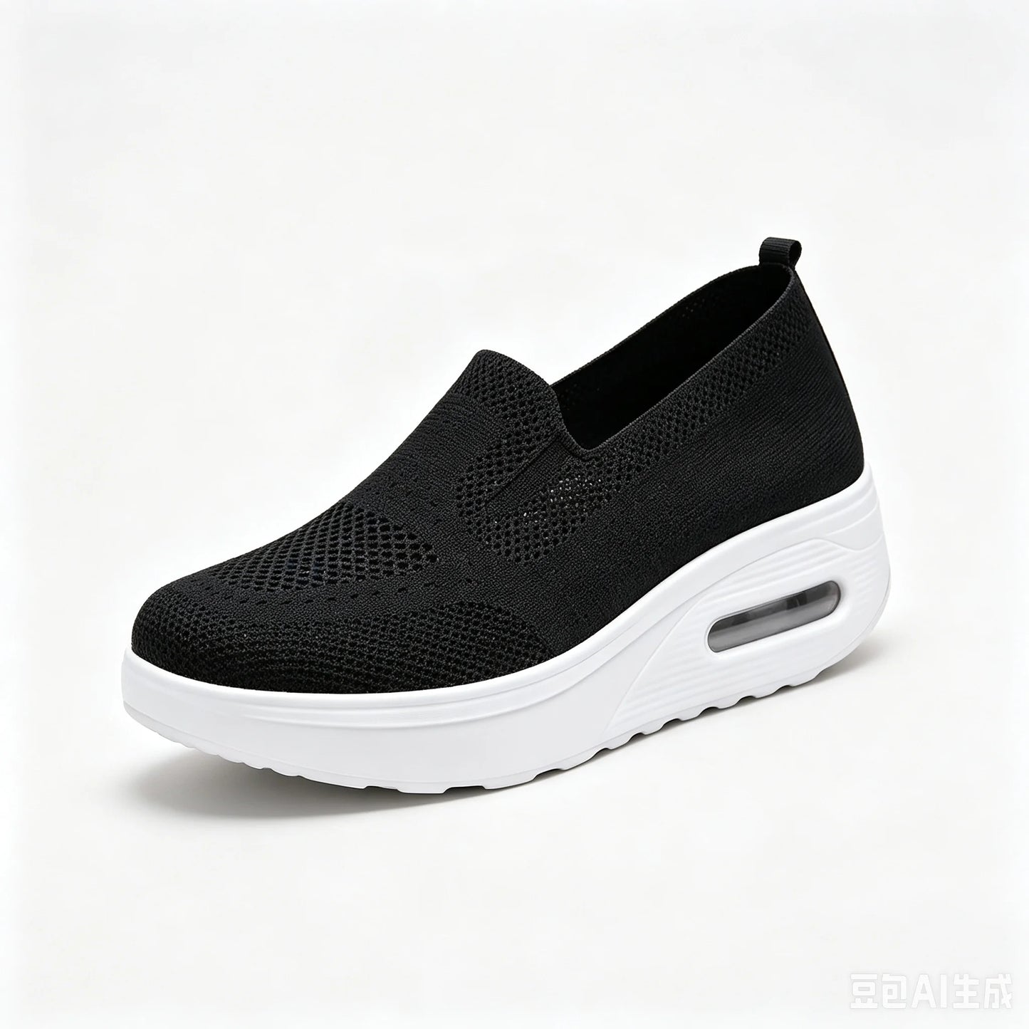 Women Slip On Breathable Platform Walking Shoes With Air Cushion