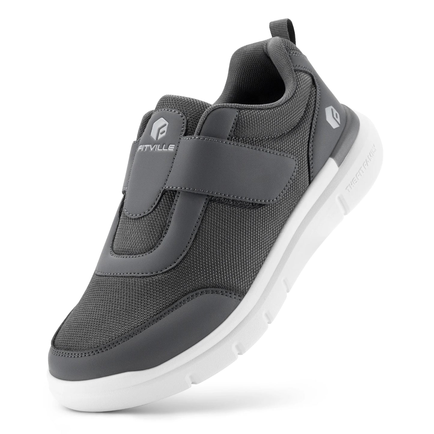 Fitville Men's Extra Wide Diabetic Shoes For Swollen Feet Relief