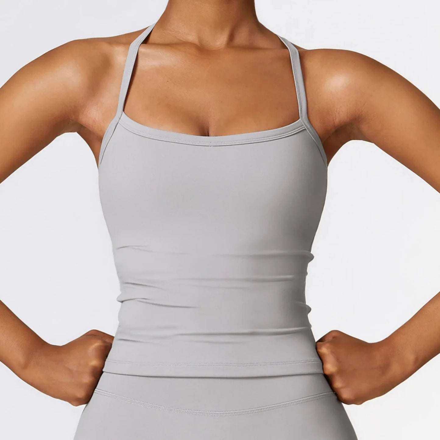 Cross Back Yoga Sports Bra Breathable Shockproof Gym Top