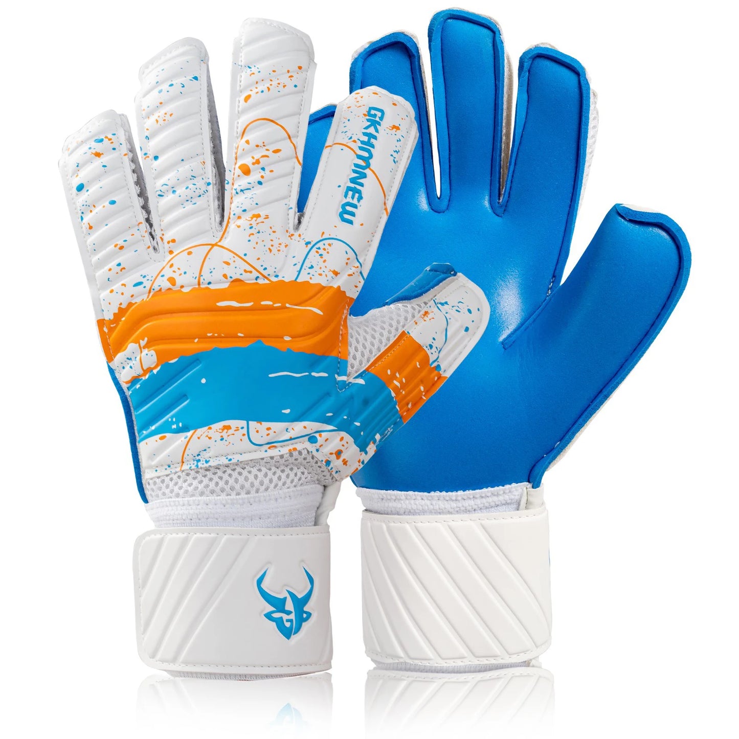 GKHMNEW GK7002 Goalkeeper Gloves With Latex Grip And Wrist Support