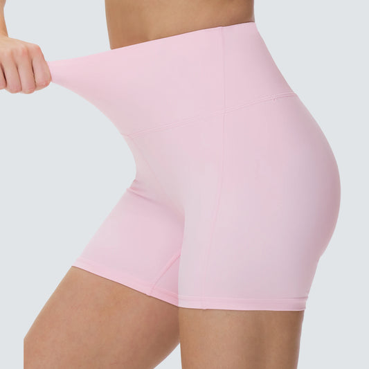 THE GYM PEOPLE Women's High Waist Tummy Control Yoga Shorts