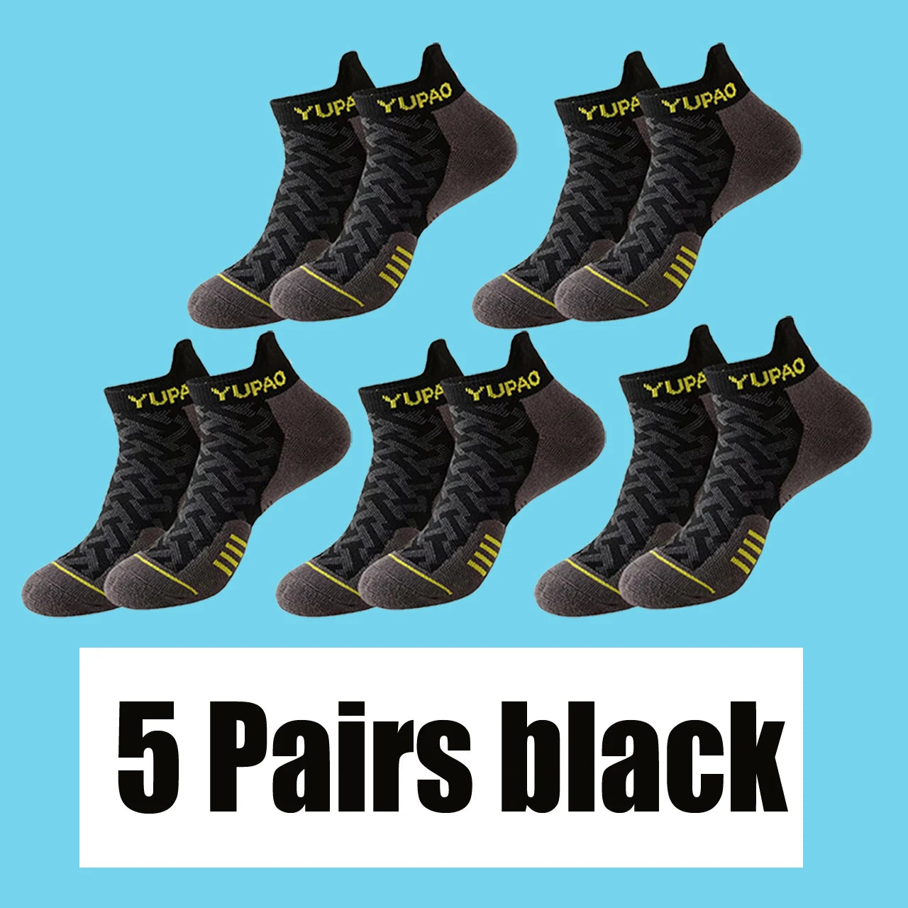 Men's Quick Dry Ankle Socks 2/3/5 Pairs For Running