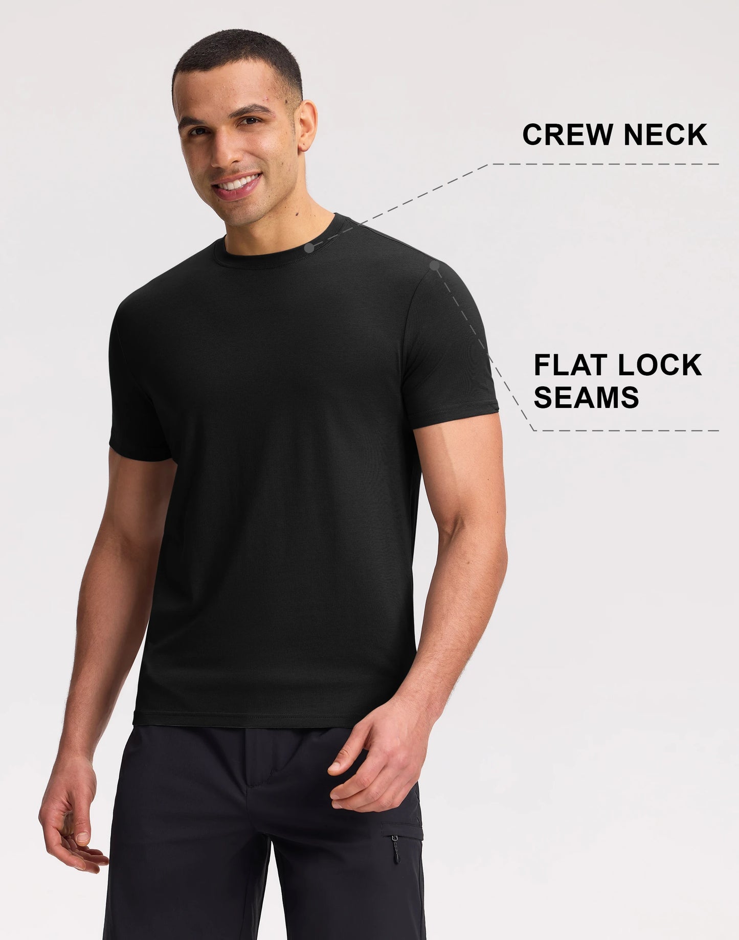 Pioneer Camp Men's Bamboo Viscose Tee Shirt Crew Neck