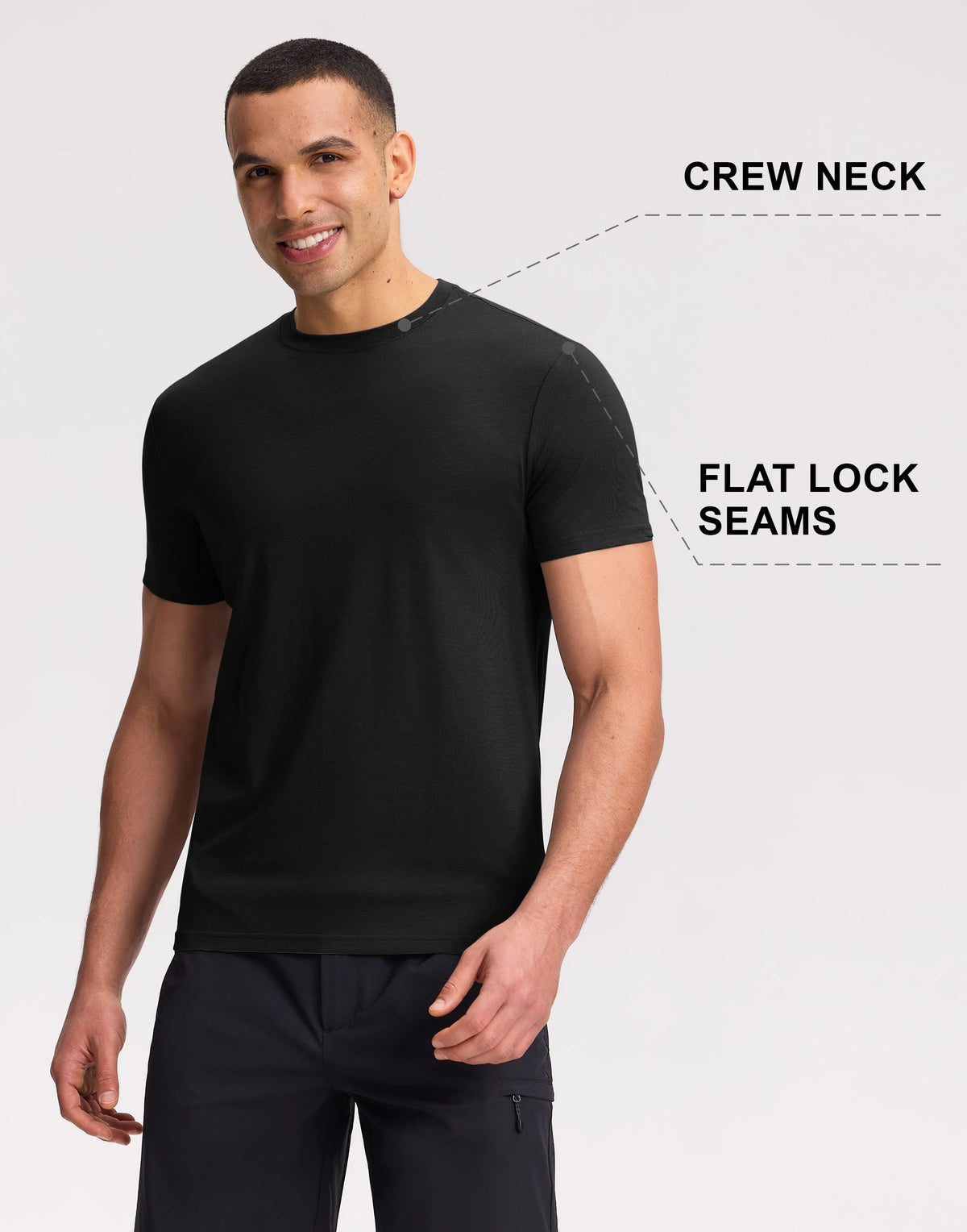 Pioneer Camp Mens Ultra Soft Bamboo Viscose Crew Neck Tee