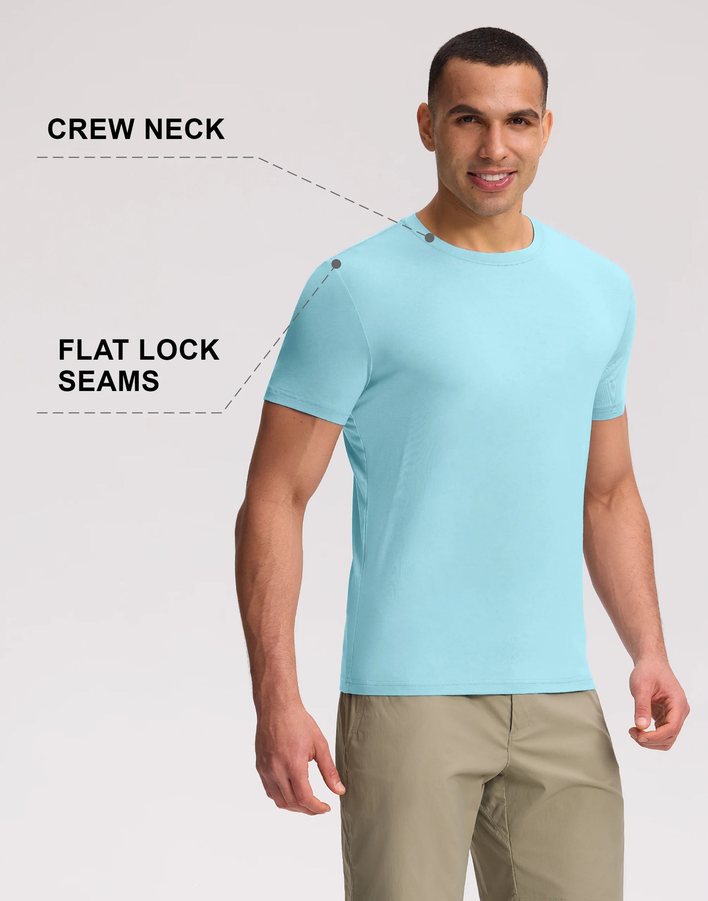 Pioneer Camp Men's Bamboo Viscose Tee Shirt Crew Neck
