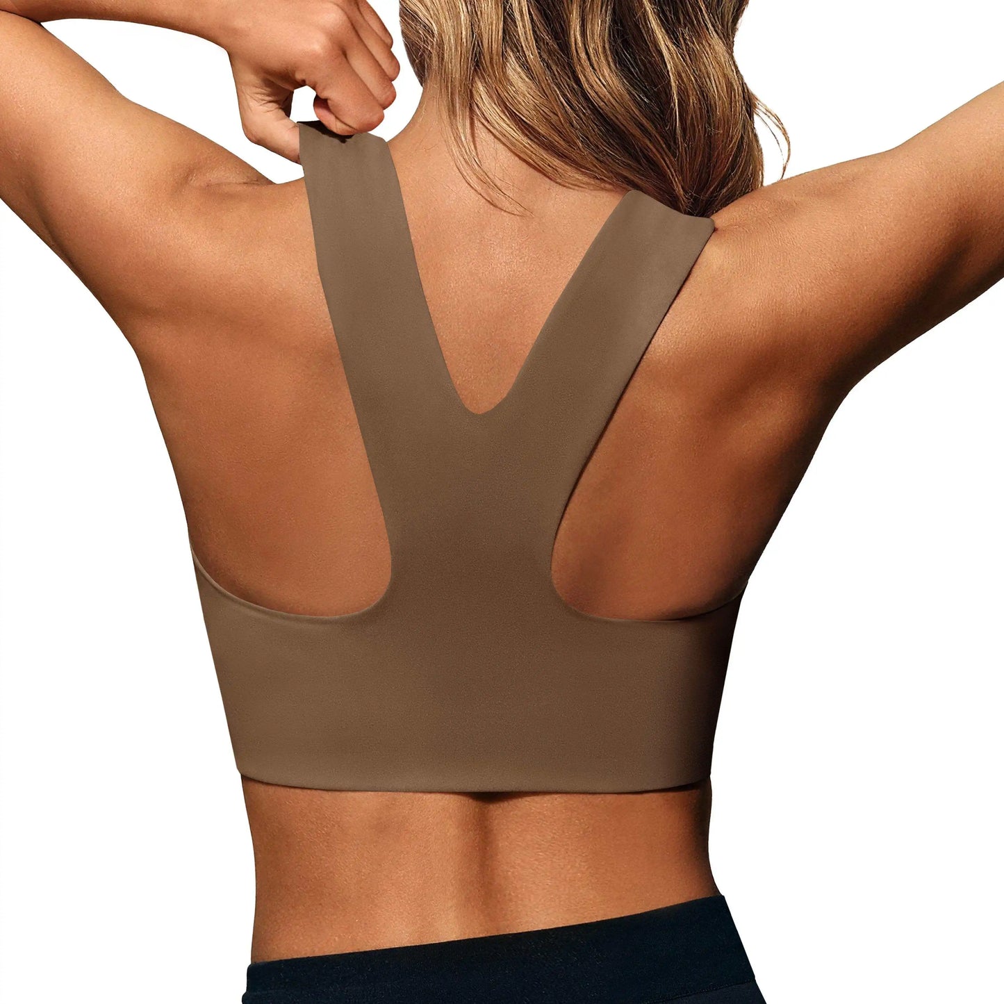 Women Seamless Sports Bra Padded Longline Yoga Crop Top