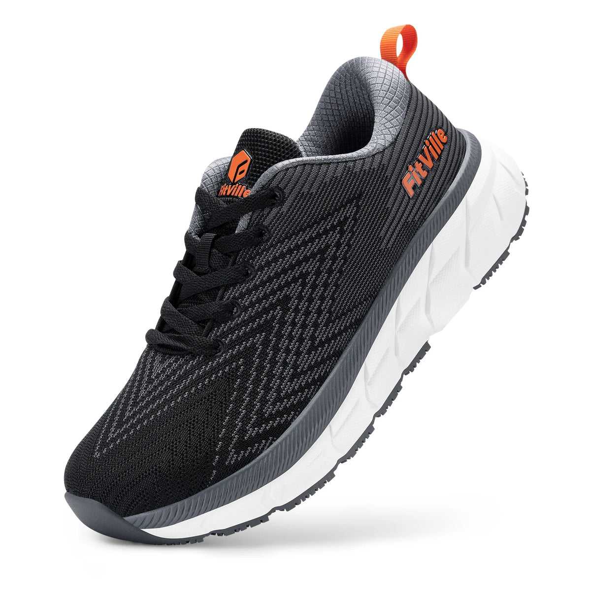 Fitville Men Wide Toe Box Running Shoes With Breathable Comfort