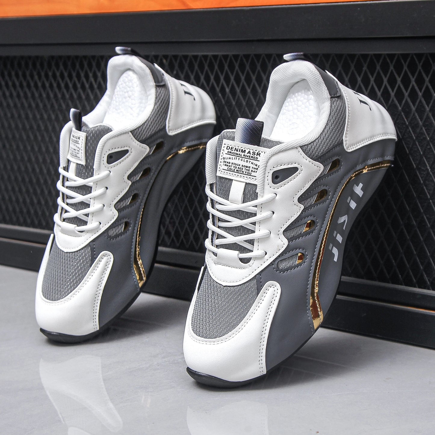 Mens Casual Shoes Anti Slip Laces Breathable Hemp Insole
