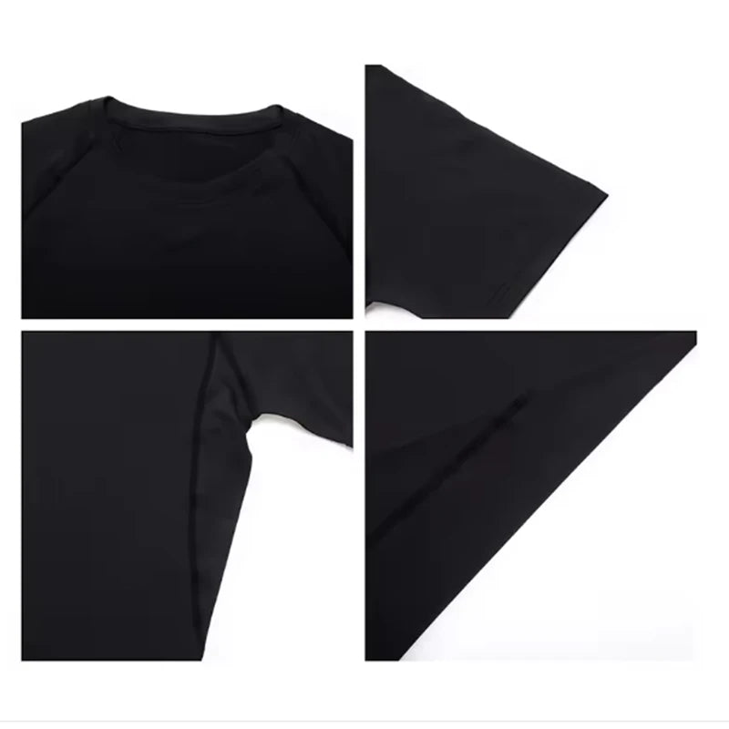Bat Printed Mens Tight Compression Tee For Gym Workout