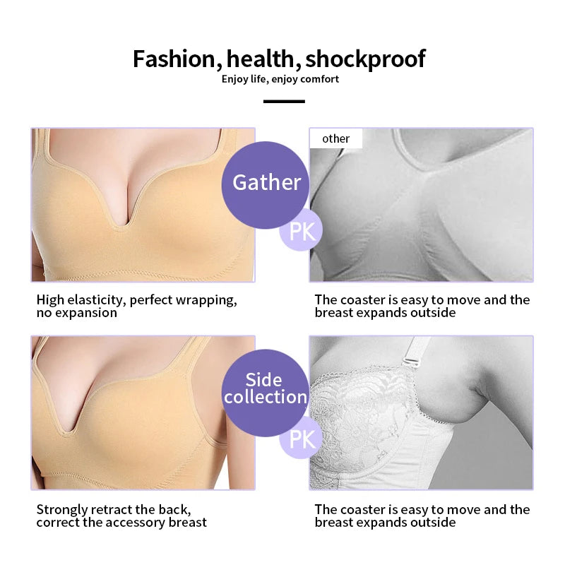 Women Padded Seamless Sports Bra For Workout