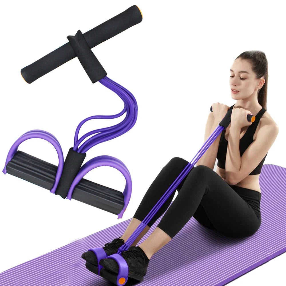 6 Tube Resistance Band Set For Full Body Gym And Home Workouts