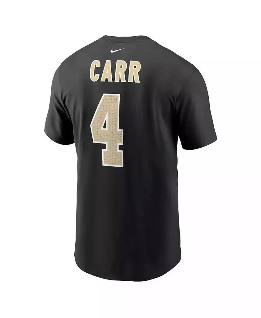 Men's Black New Orleans Saints Running T-Shirt 100% Cotton Official NFL Sportswear for Running Enthusiasts