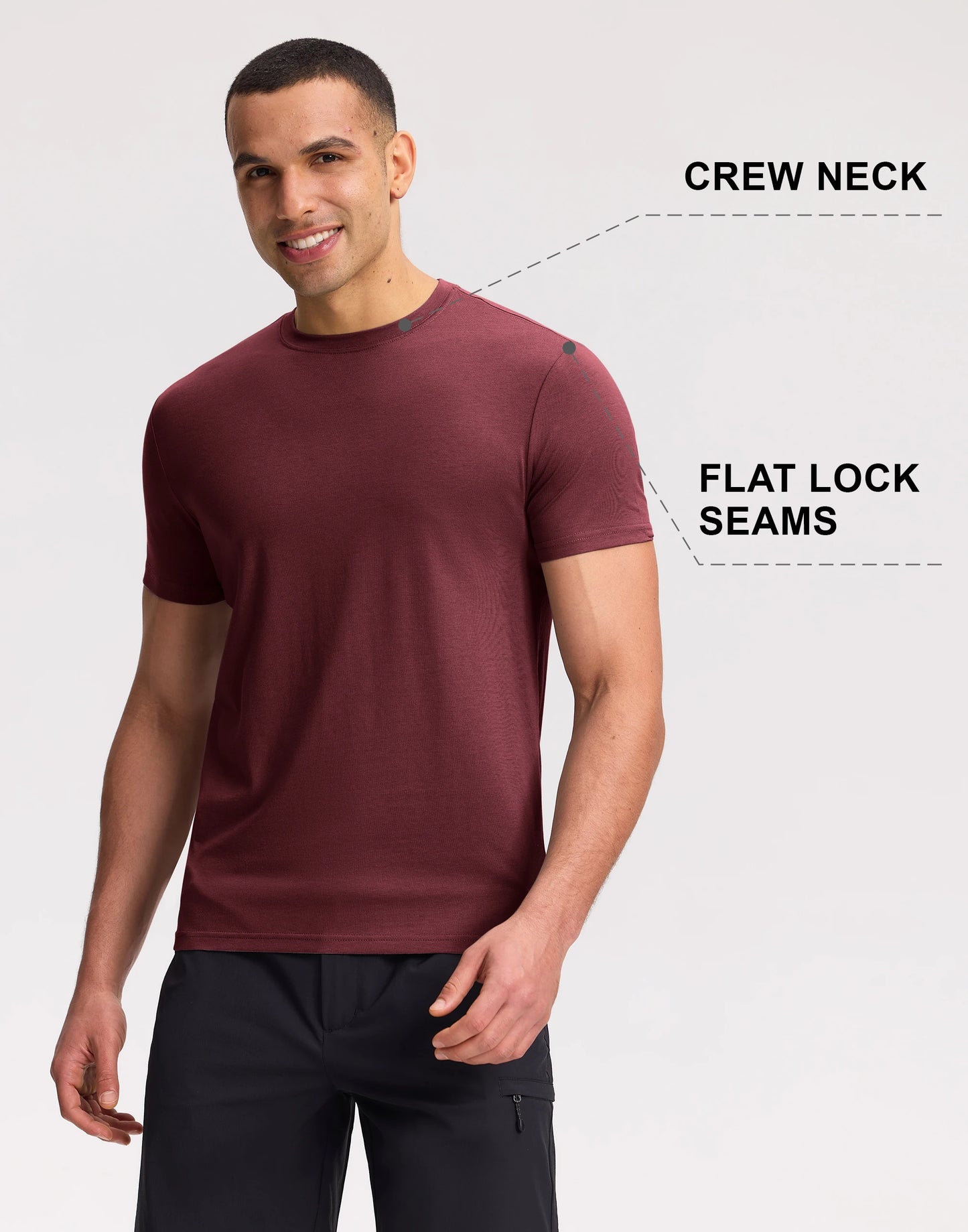 Pioneer Camp Men's Bamboo Viscose Tee Shirt Crew Neck