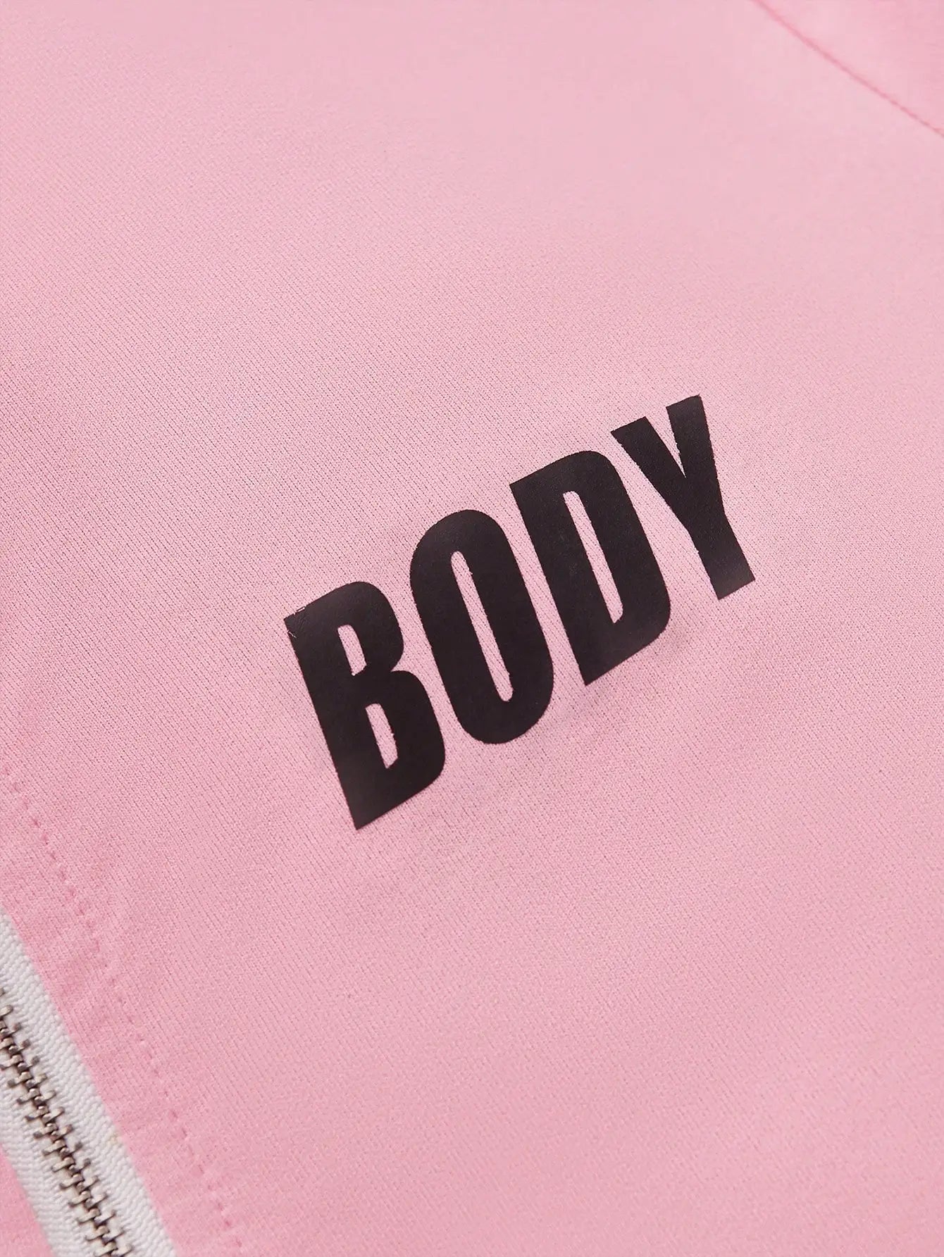 Women's Zipper Sportswear Set Hoodie And Sweatpants With Letter Print