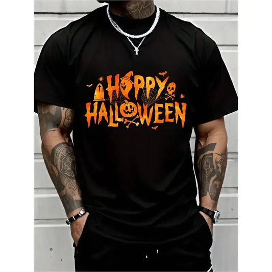 Happy Halloween Pumpkin Trick Or Treat Graphic T-Shirt For Men