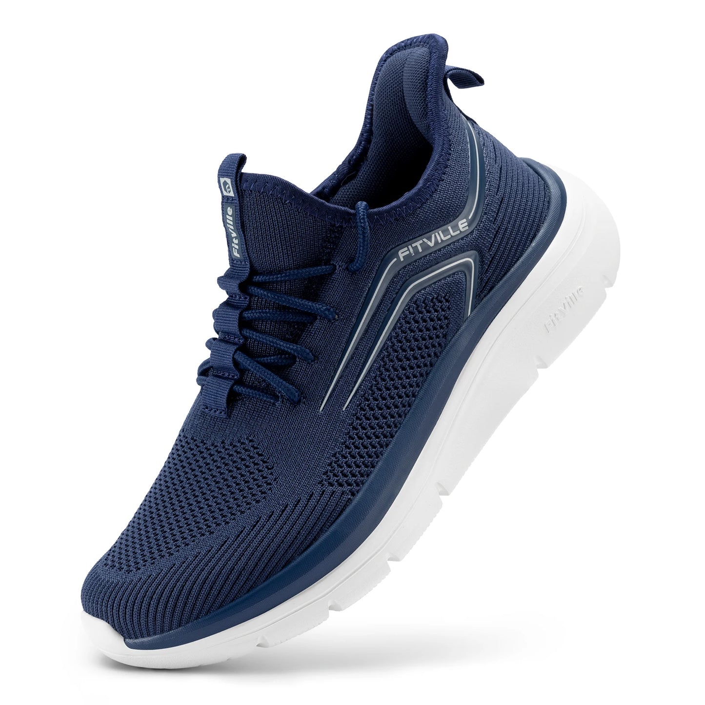 FitVille Cloud Strider Running Shoes With Shock Absorption Arch Support