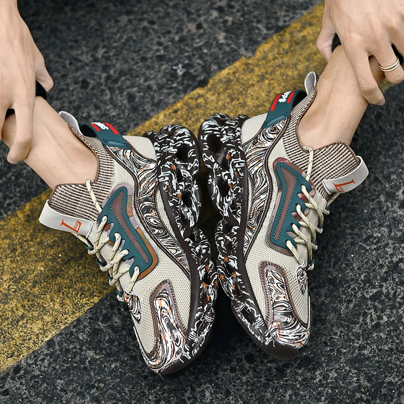 Lexsan Men's Sneakers Breathable Casual Running Shoes