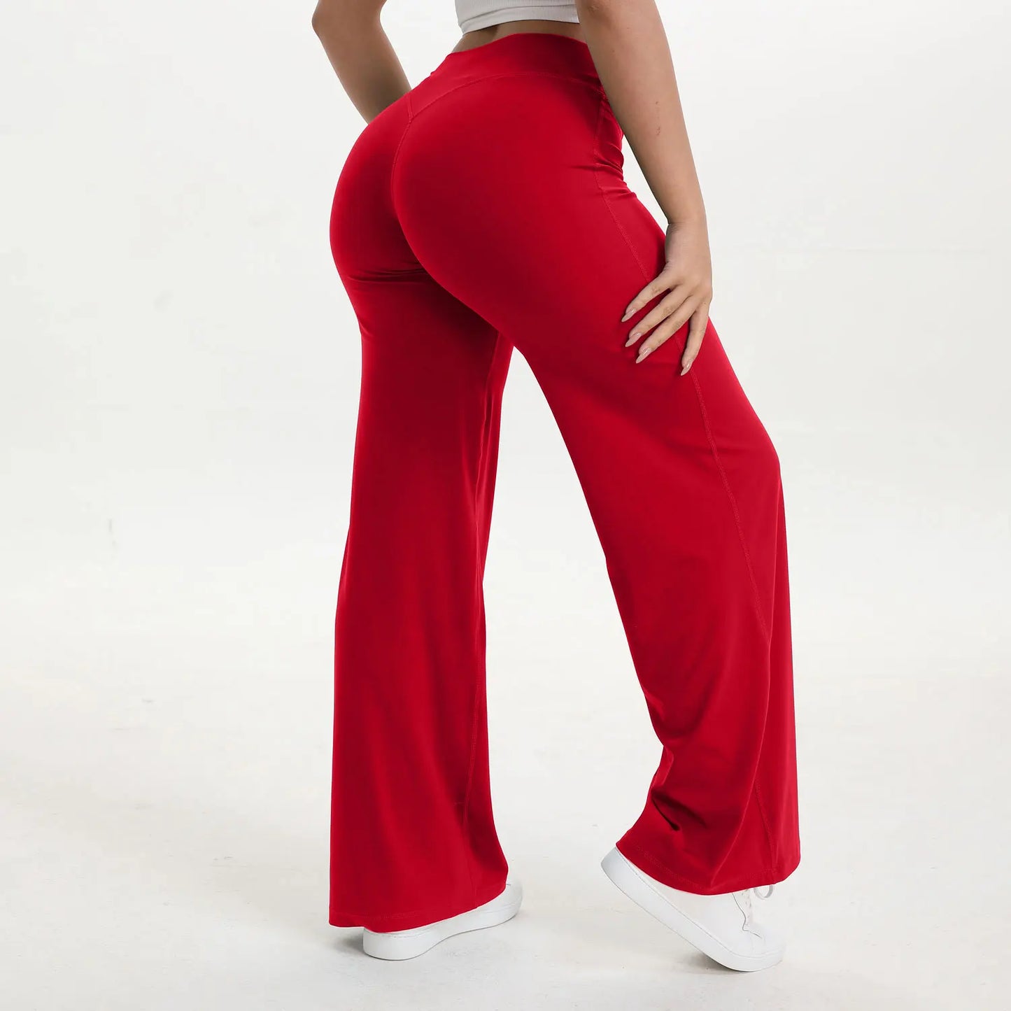 NCLAGEN SoftMotion Yoga Pants Women Mid-Waist Gym Leggings
