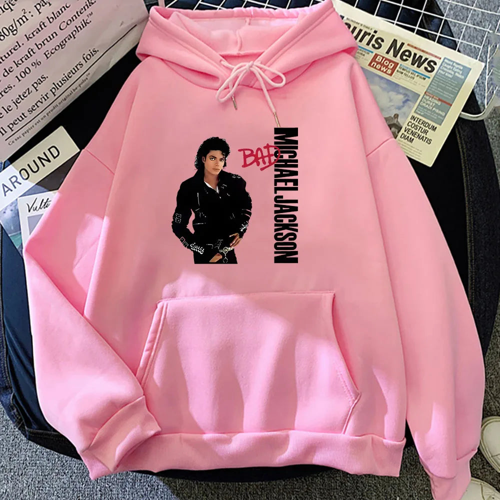 Michael Jackson Graphic Hoodie Unisex Long Sleeve Sweatshirt