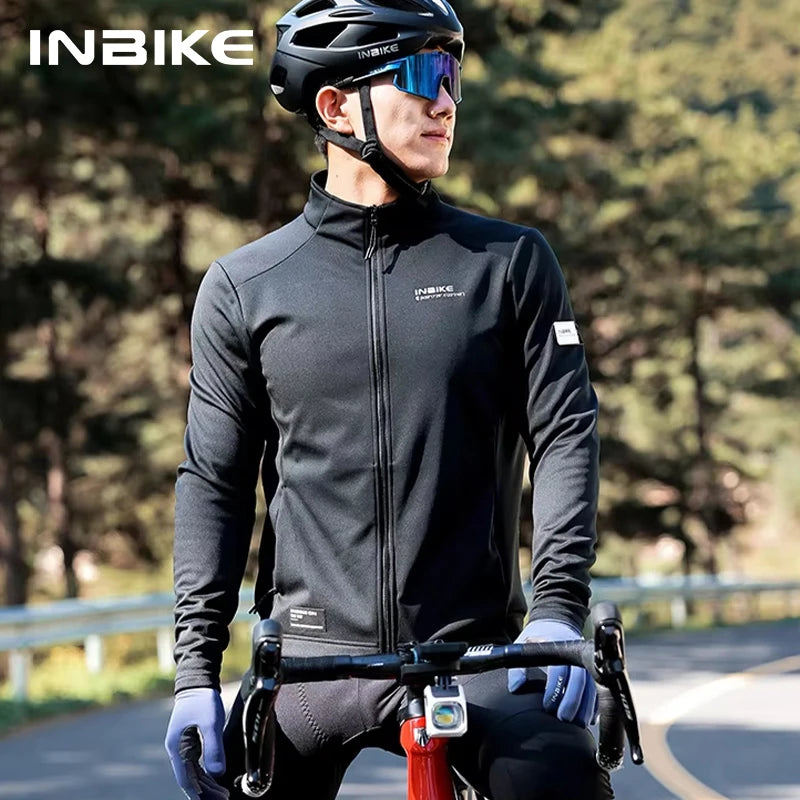INBIKE Men's Thermal Windproof Cycling Jacket With Breathable Soft Shell
