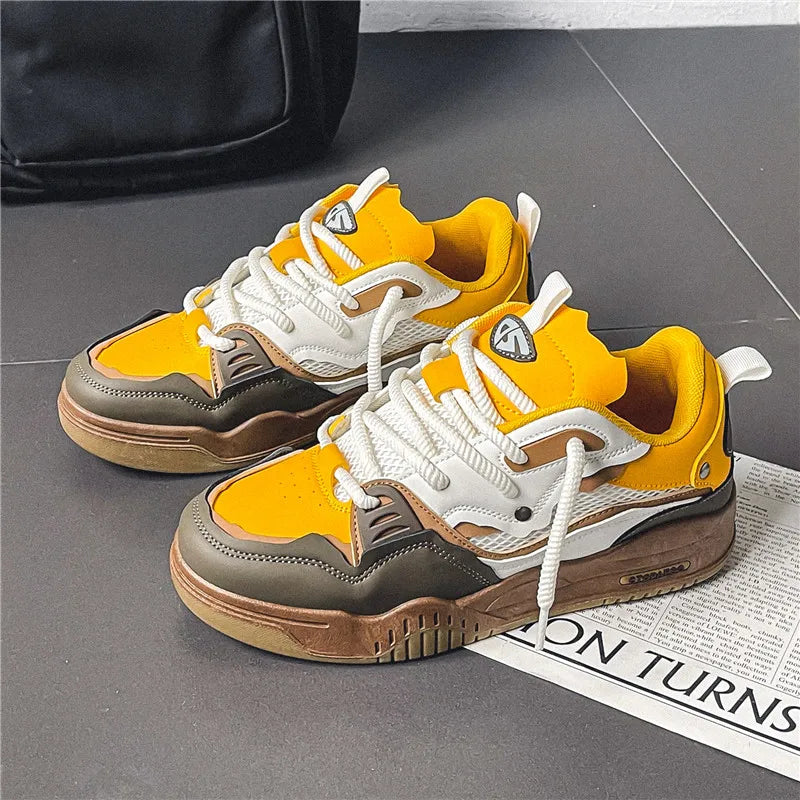 Men's Casual Retro Platform Shoes For All Seasons Daily Wear