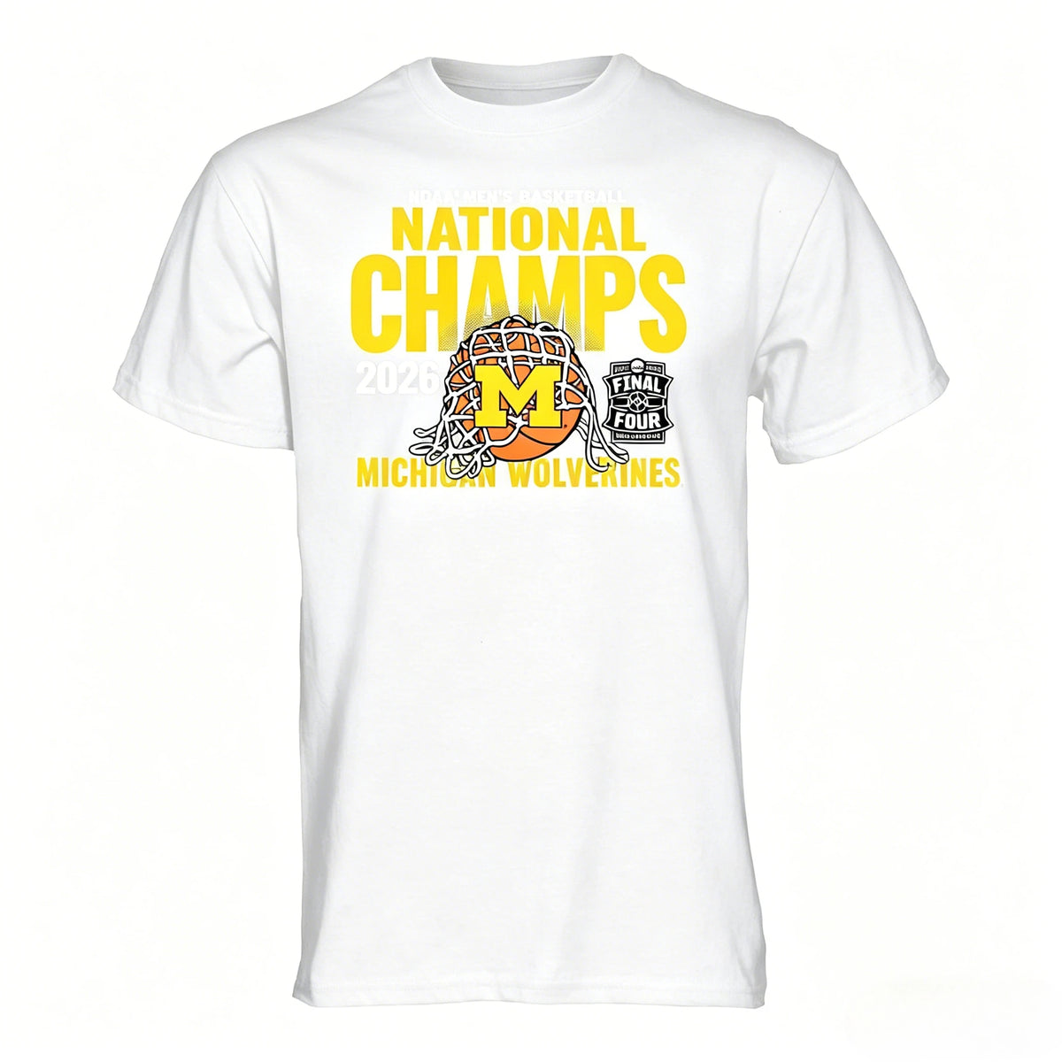Michigan Wolverines Basketball National Championship Graphic T Shirt for Fans