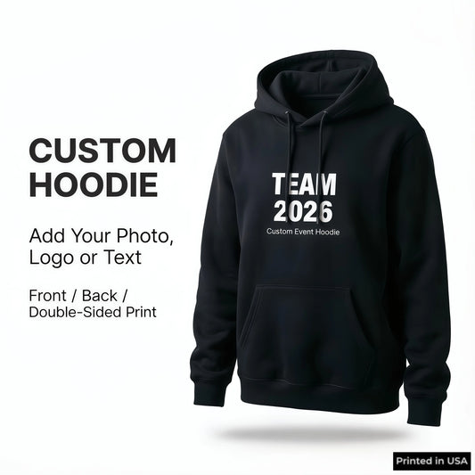 Custom Hoodie Personalized Unisex Pullover With Photo Logo Front Back