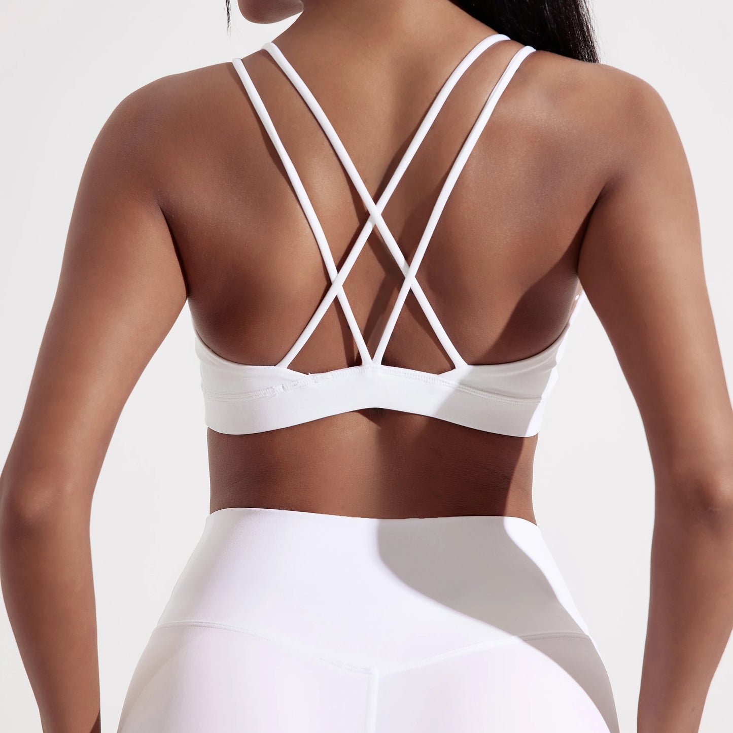 Women Cross Sports Bra With Chest Pad For Gym Yoga And Training