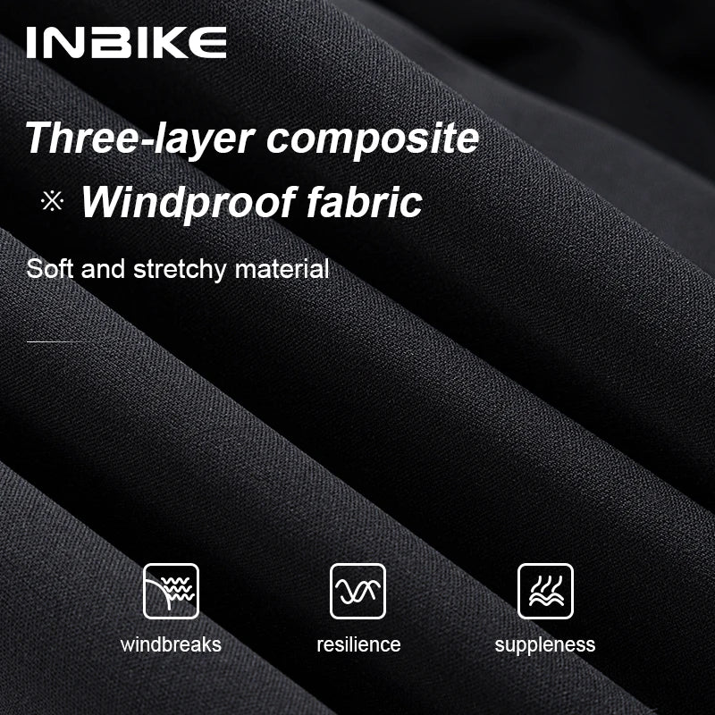 INBIKE Men's Thermal Windproof Cycling Jacket With Breathable Soft Shell