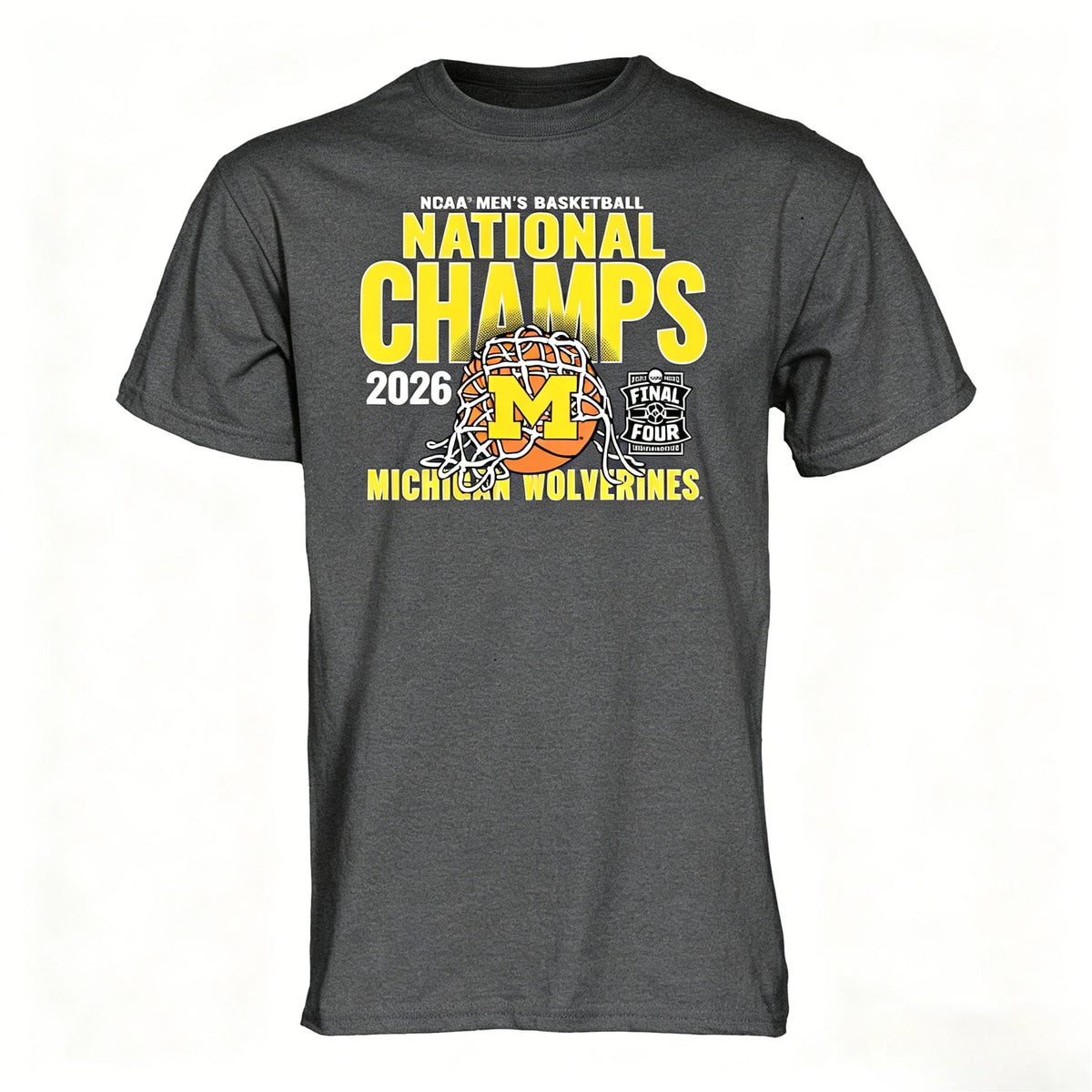 Michigan Wolverines Basketball National Championship Graphic T Shirt for Fans