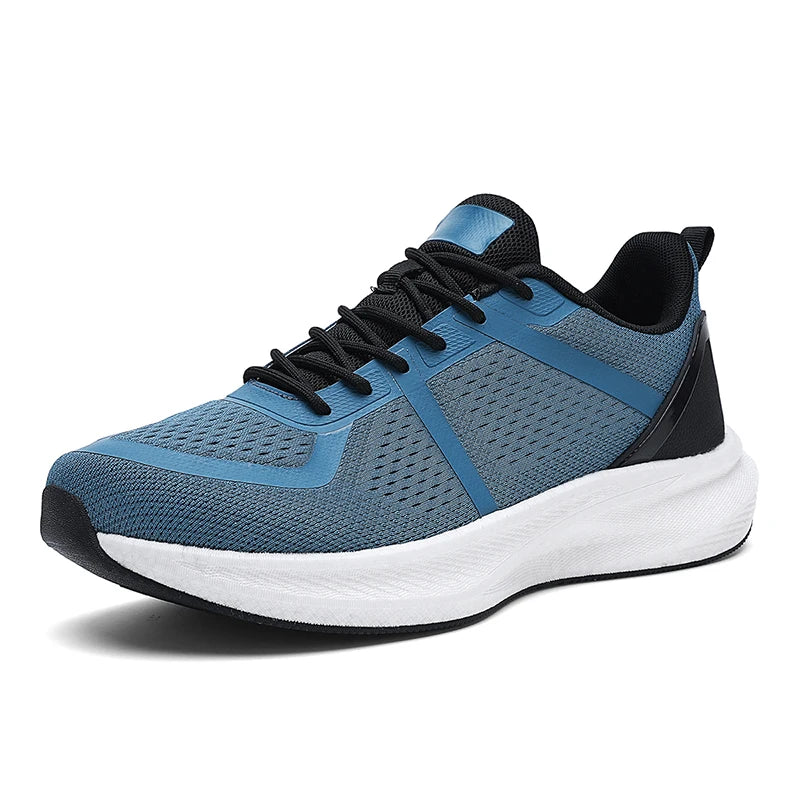 Mens Sports Shoes Outdoor Mesh Casual Breathable Anti Slip Road Running Shoes Shock-absorbing Rebound Fitness Shoes for Men