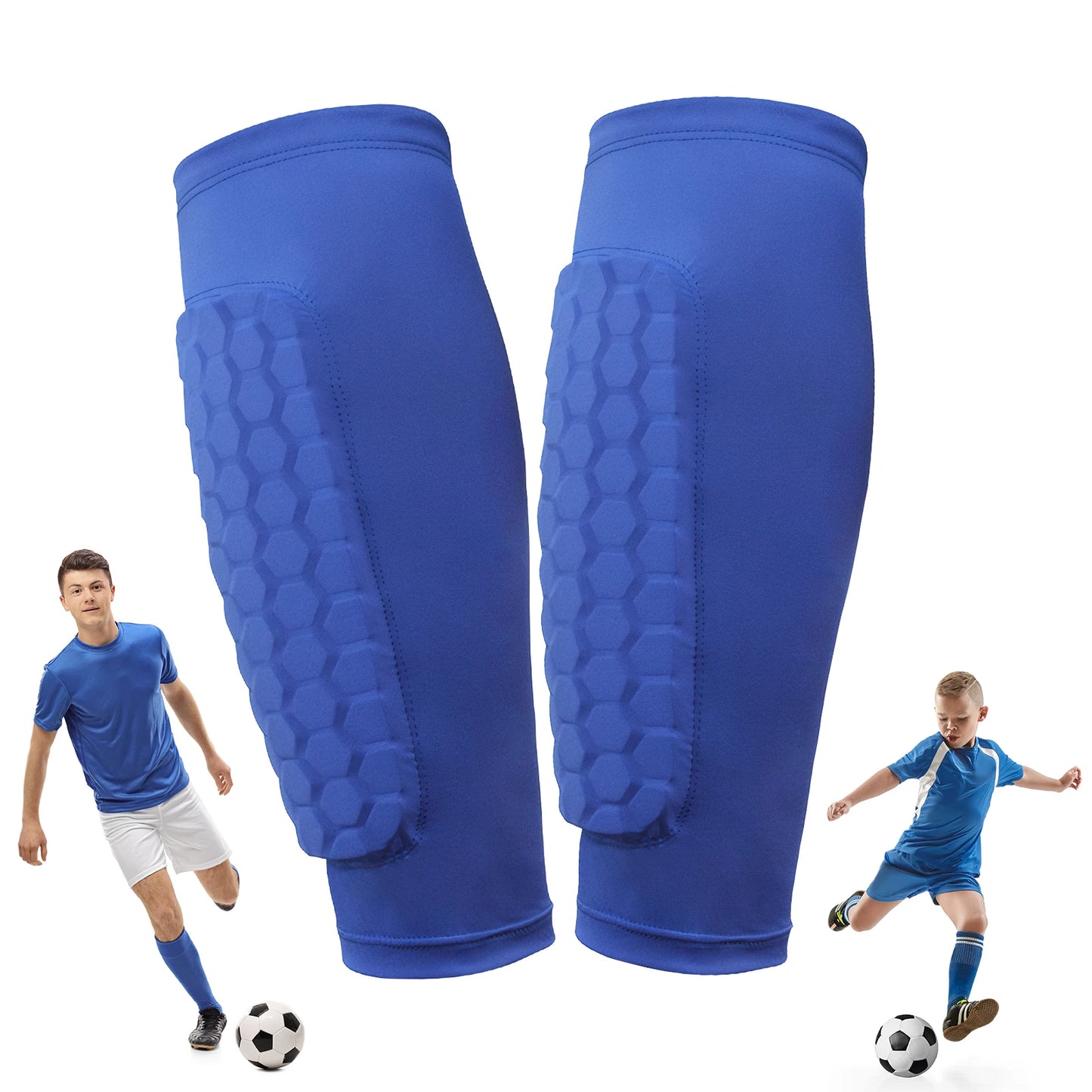 LAIMANEI Shin Defender With Honeycomb Pads Football Shin Guards