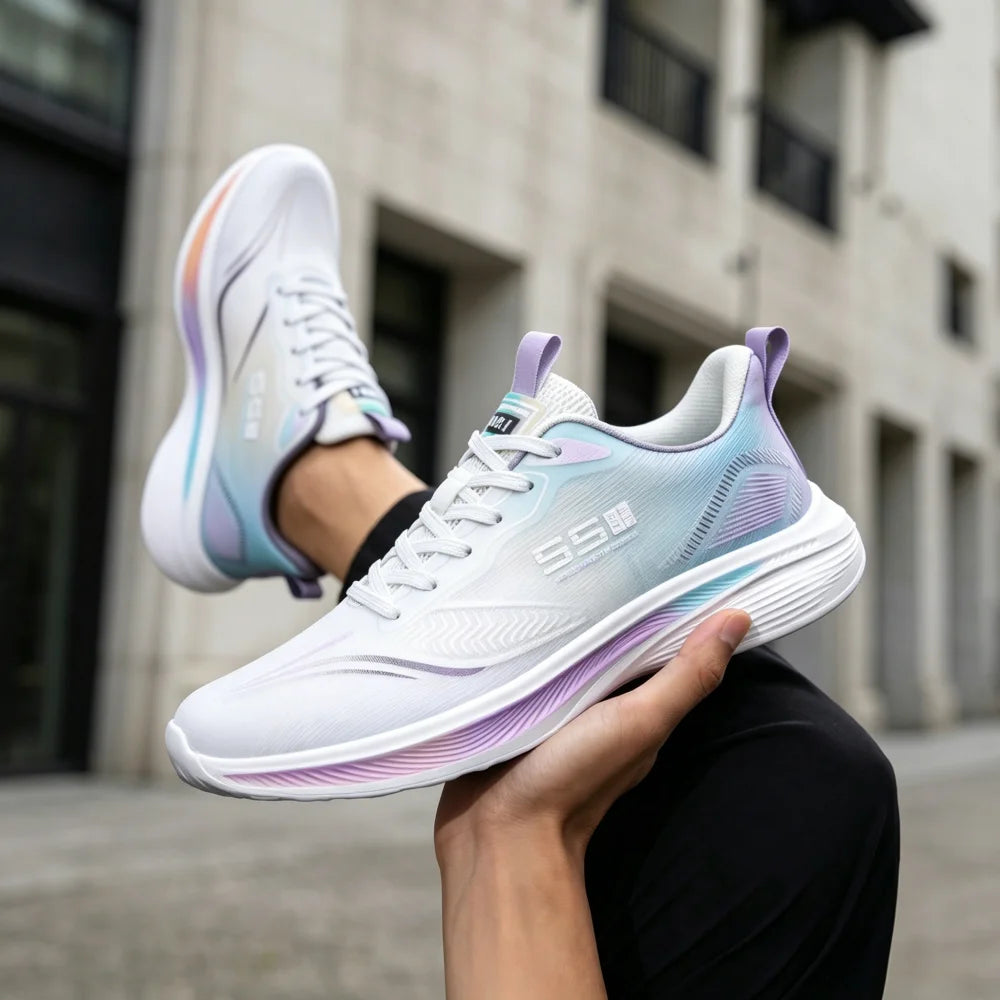 Unisex Breathable Mesh Sneakers Lightweight Athletic Running Shoes