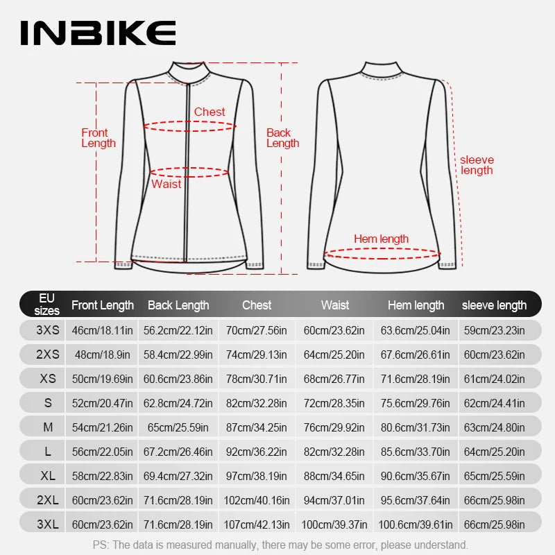 INBIKE Women's Fleece Thermal Cycling Jersey Windproof Jacket