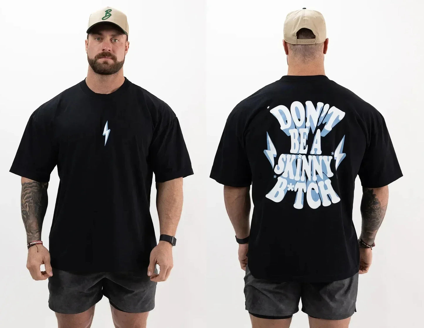 Men's Cotton Gym T Shirt Breathable Workout Tee For Fitness