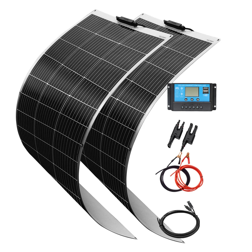 BOGUANG 240W Solar Panel System Kit With 2x120W Panels