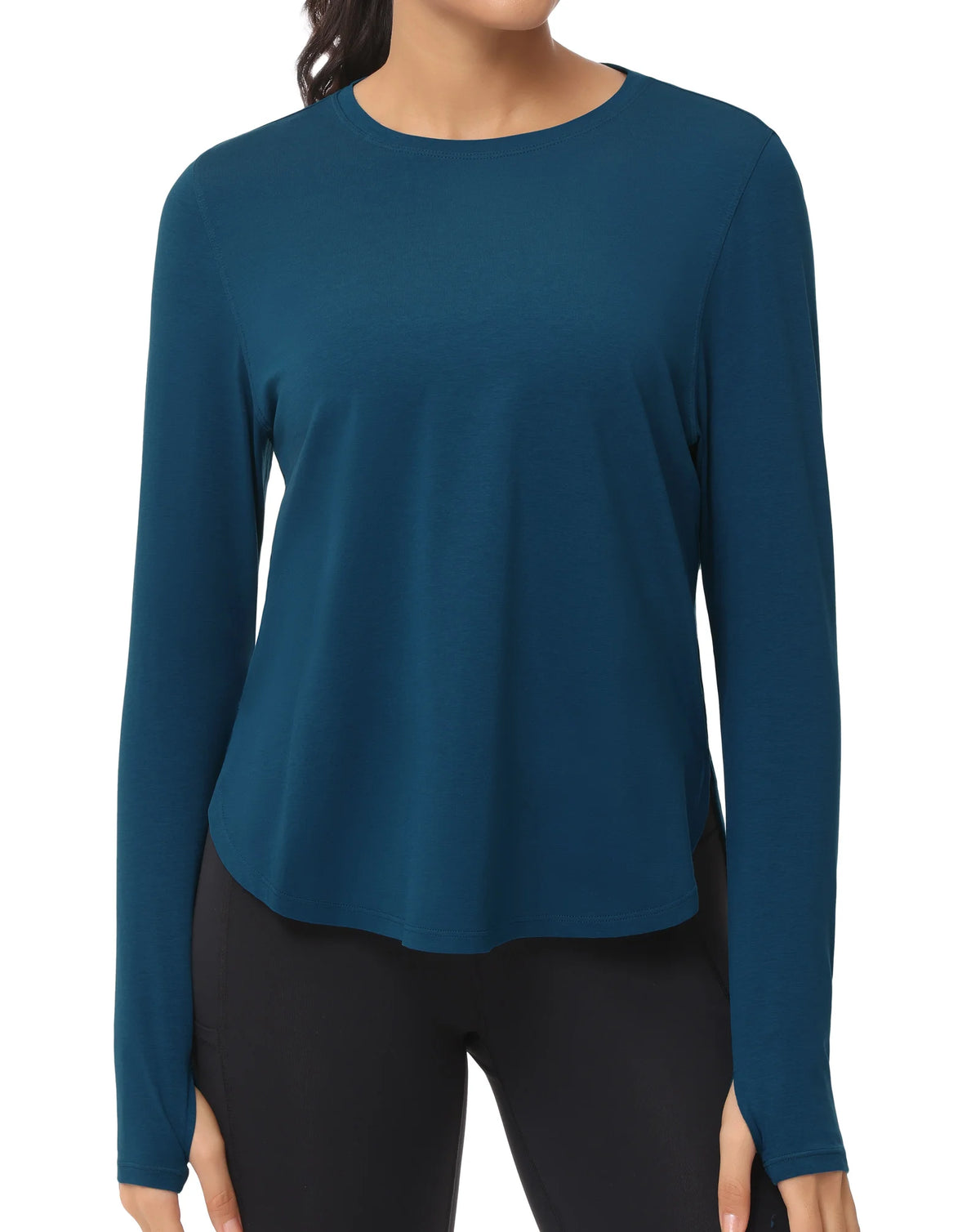 The Gym People Women Long Sleeve Lightweight Yoga Workout Top