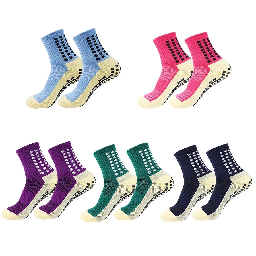 GIOIO Men Football Socks Non Slip Silicone Dots Mid Calf
