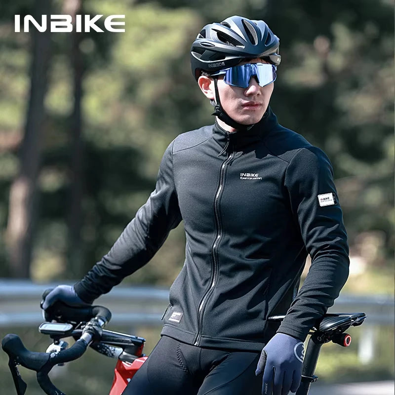 INBIKE Men's Thermal Windproof Cycling Jacket With Breathable Soft Shell