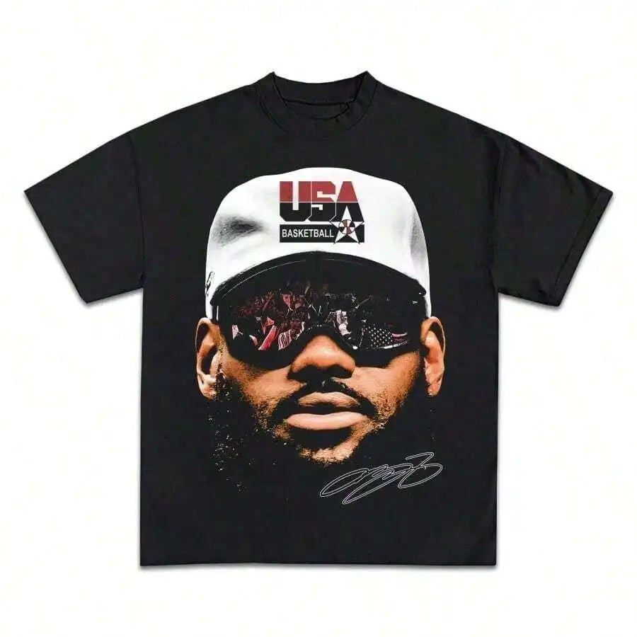 Basketball Star T Shirt Unisex Short Sleeve Streetwear Casual
