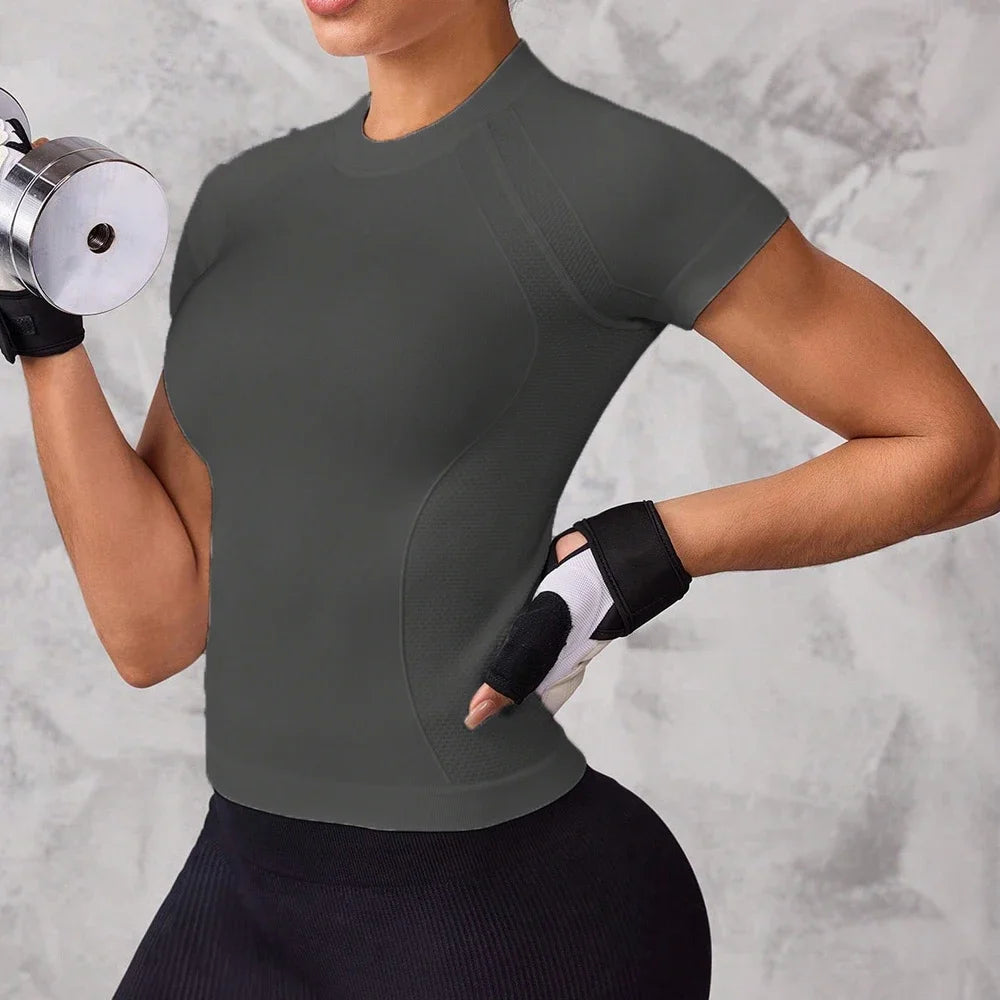 Women's Breathable Quick Dry Athletic Sports Top For Running Yoga