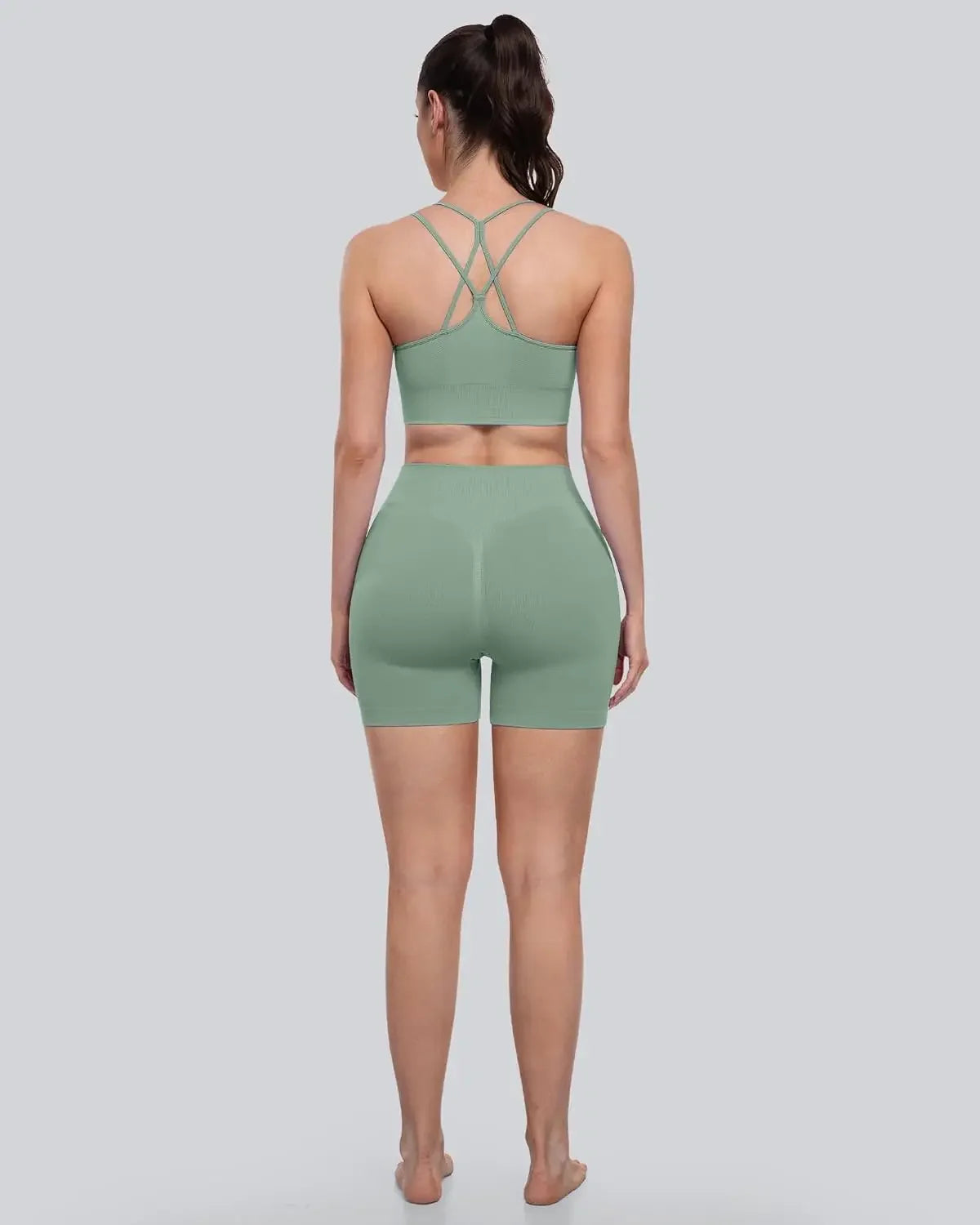 Sports Bras For Women Padded High Support Seamless Racerback