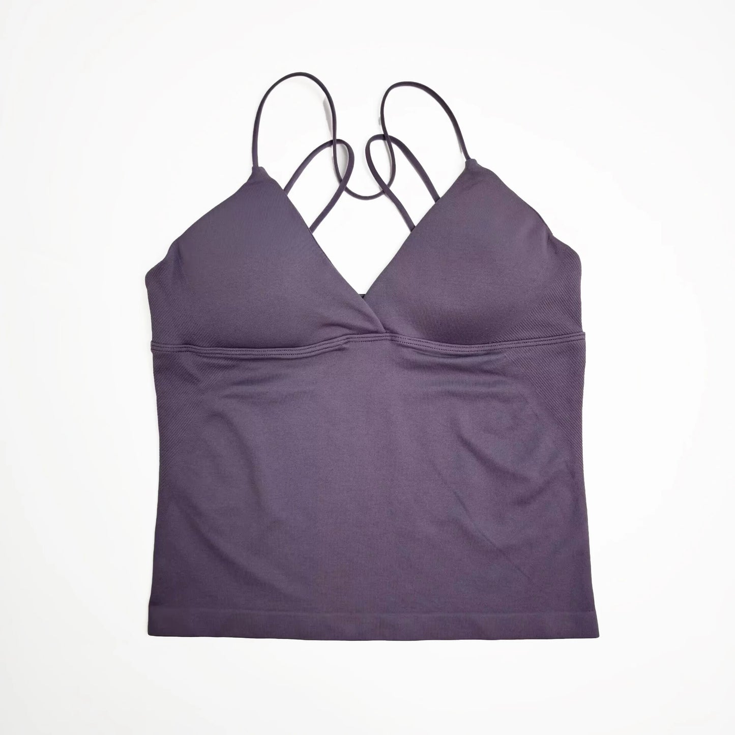 NCLAGEN Vision Twist Front Longline Seamless Yoga Tank Top