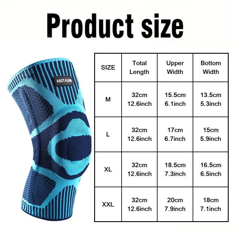 Professional Sports Knee Pads With Silicone Spring Support