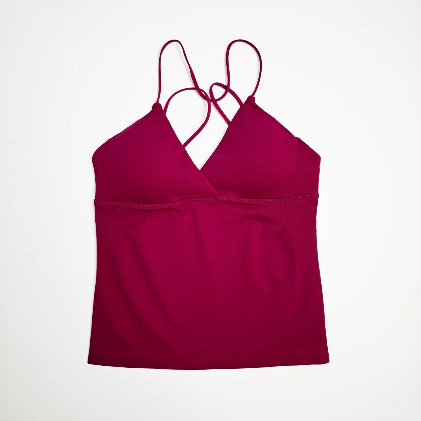 NCLAGEN Vision Twist Front Longline Seamless Yoga Tank Top