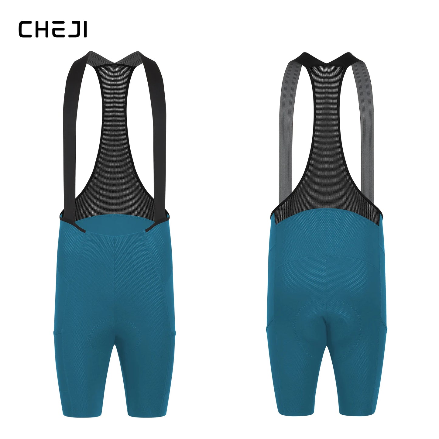 Cheji Men's Cycling Bib Shorts Seamless Quick Dry Breathable Comfort