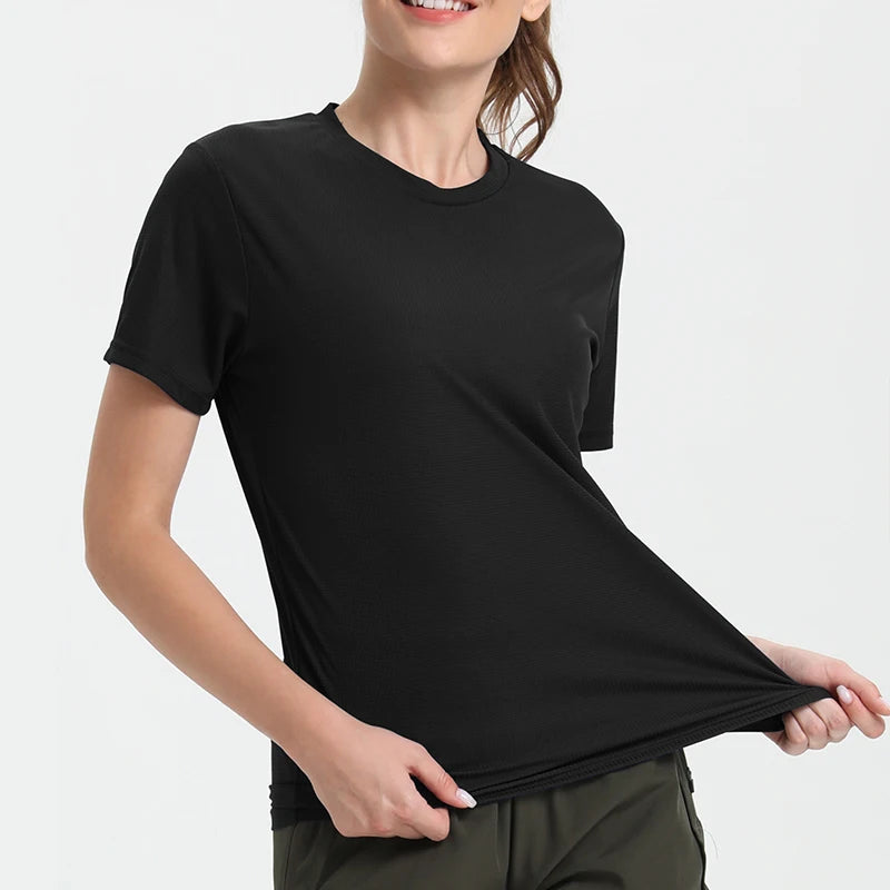 Women's Ultralight Quick-Dry Polyester Sport T-Shirt For Running And Gym