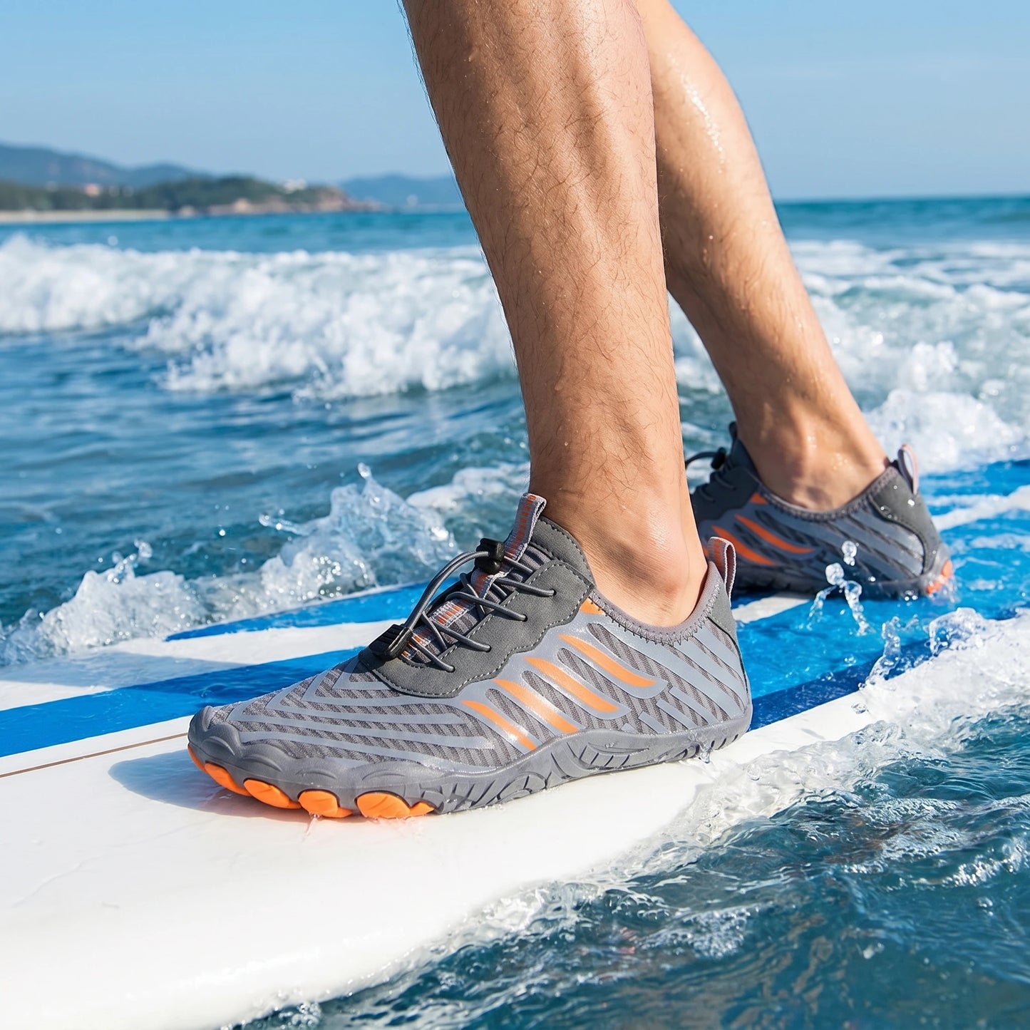 Men Quick Dry Water Shoes Outdoor Aqua Sneakers For Beach