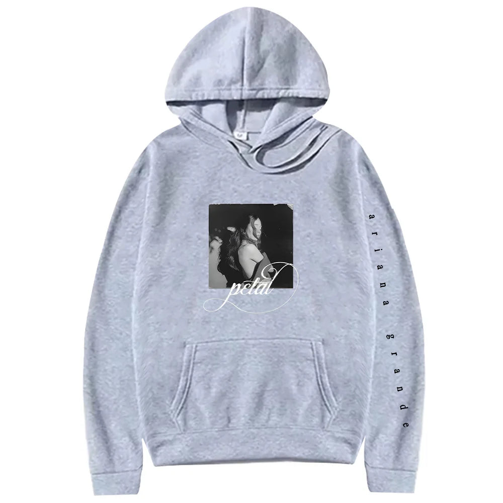 Petal Print Hoodie Unisex Harajuku Streetwear For Daily Wear