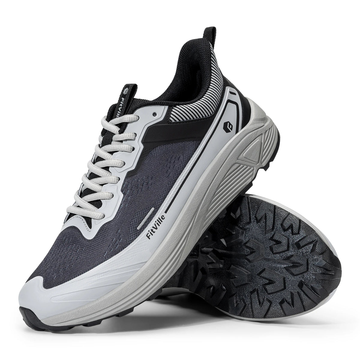 Fitville Men Wide Toe Box Breathable Lightweight Running Shoes
